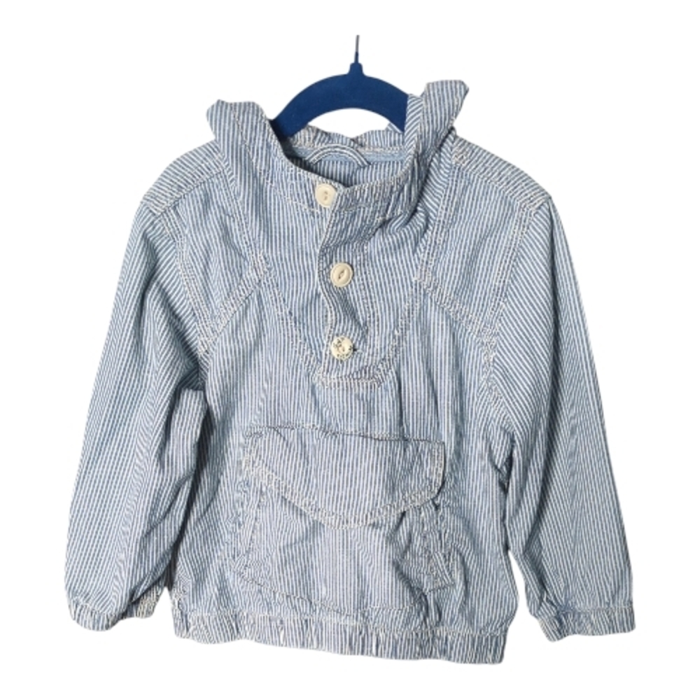 GAP Toddler Anorak Jacket‎ Size 3 Railroad Stripes Cotton
